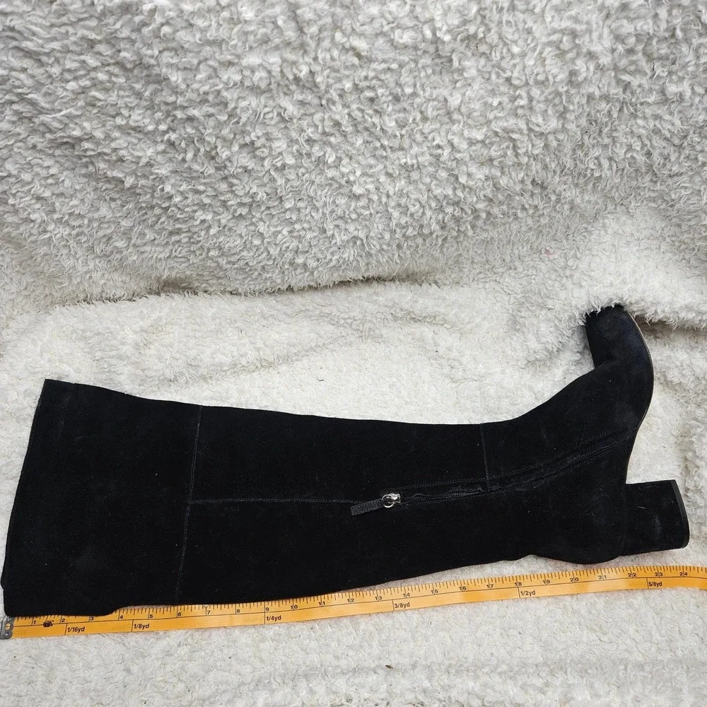 Club Monaco Andreea Black Suede Leather Over the Knee Boots sz‎ 39